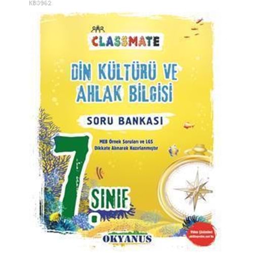 Okyanus Yayınları 7. Sınıf Din Kültürü Ve Ahlak Bilgisi Classmate Soru Bankası
